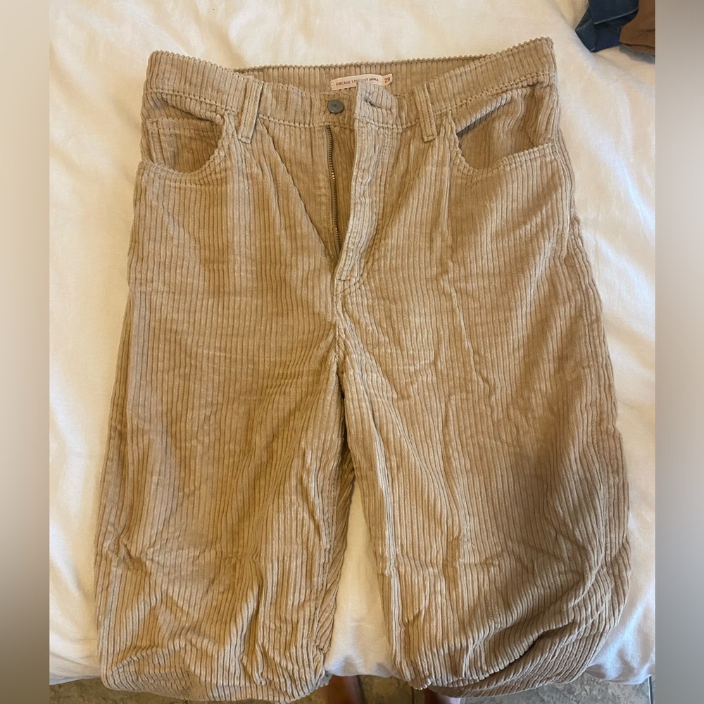 Levi’s rib cage straight ankle wide corduroy in size 29